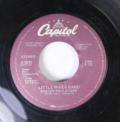 Rock 45 Little River Band - Suicide Boulevard / The Night Owl On Capitol Records - Image 1 of 2