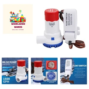 1500 Gph Bilge Pump 12 Volt, Boat Water Pump Takes Up Little Space And Has A ... - Picture 1 of 7
