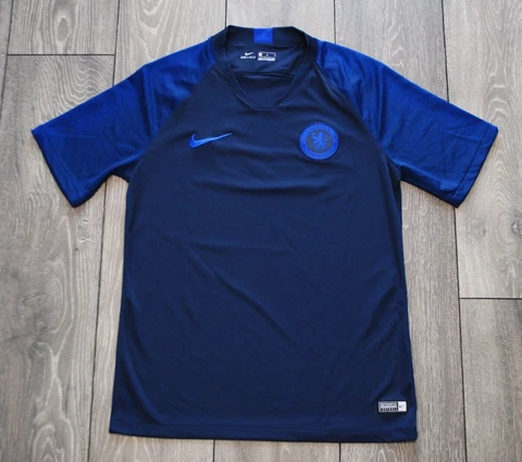 CHELSEA 2019 2020 PRE MATCH TRAINING FOOTBALL SHIRT SOCCER JERSEY NIKE BLUE SZ M Cover