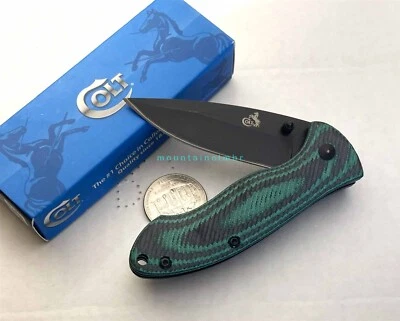Colt RARE Good To Go Linerlock Small Folder 6/3.5/2.5 Micarta Hdl Knife CT509 - Image 1 of 3