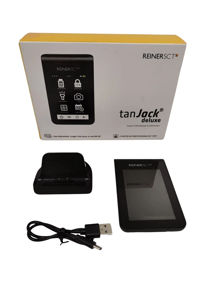 Reinersct tanJack deluxe TAN-Generator und Authenticator - Schwarz (2708200-000)