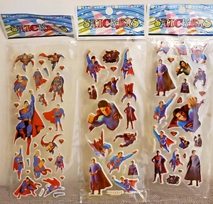 Superman Stickers for Loot Bag Birthday Party sticker 10 sheets - Picture 1 of 1