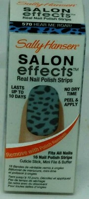 1 Box Sally Hansen Salon Effects Real Nail Polish Strips HEAR ME ROAR! #570 16ct - Image 1 of 2