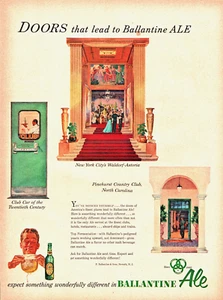 Vintage 1953 Ballentine Ale Expect Something Wonderfully Different Advertisment - Bild 1 von 1