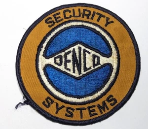 Vintage bestickter Sicherheitssystem Aufnäher Denco zum Aufnähen Kostümzubehör - Bild 1 von 3