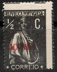 Afi: PT-AZ 150e Portogallo Azzorre 1912 1/2 C. CERES sovrastampato AÇORES, MNH - Foto 1 di 2