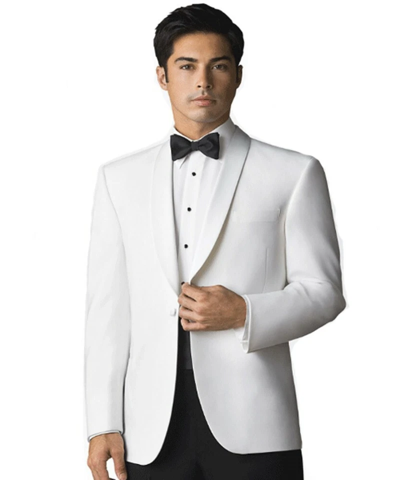 Men's White Dinner Jacket - Image 1 of 1