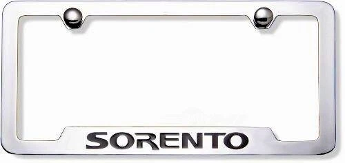 Marco de matrícula de latón macizo - cromo - logotipo inferior KIA OEM UR010-AY100BL Foto 1 de 1