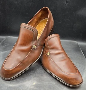 Vintage Bally Schweiz Continentals Herren Braun Halbschuhe Größe 9,5  - Bild 1 von 19