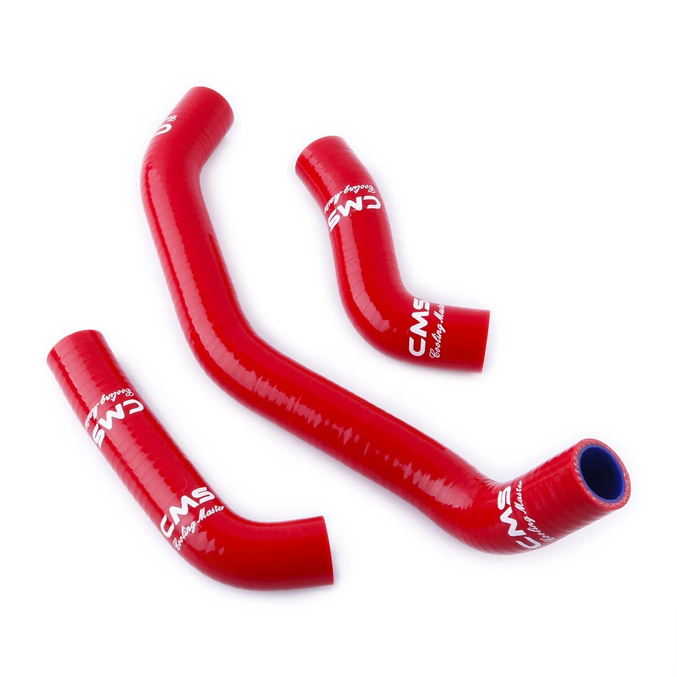 For 1993-2005 Kawasaki Ninja ZX11 ZX1100D ZZR1200 Silicone Radiator Hose Kit Red - Изображение 1 из 4
