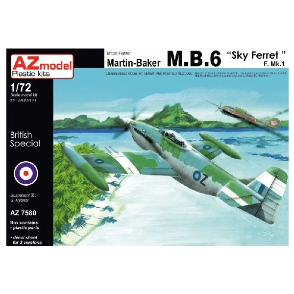 AZ MODEL AZ7580 MARTIN BAKER MB.6 - Immagine 1 di 1