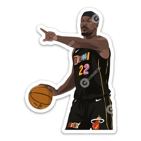 Miami Heat Jimmy Butler MAGNET - NBA Miami Vice Premium Vinyl Vector Cover