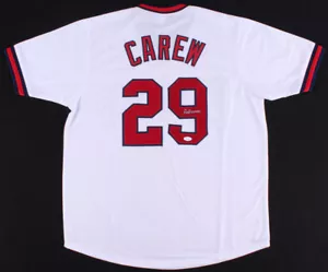 Rod Carew Signed California Angels Jersey (JSA) 18×All-Star (1967–1984) 1977 MVP - Picture 1 of 6