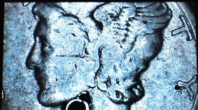 1929 Silver Mercury Dime with Rare Errors Blowholes, Die Cracks, Cuds - Image 1 of 4