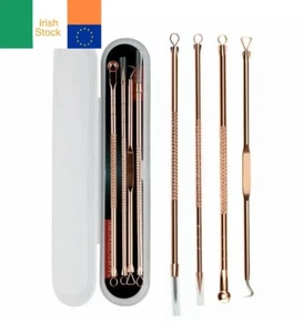 Mitesser Entferner Pickel Whitehead Flecken Entfernung Akne Extraktor Kit Popper Werkzeuge - Bild 1 von 10
