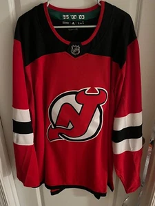 Camiseta Adidas Climalite New Jersey Devils Home Roja en Blanco Auténtica Talla 60 252JH - Imagen 1 de 5