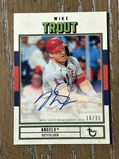 2022 Topps Brooklyn Collection MIKE TROUT autograph auto 16/30 RARE SP
