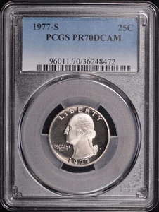 1977-S Washington Quarter PCGS PR-70 DCAM - Bild 1 von 2