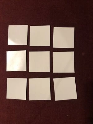 9 Nuevos Cuadrados Blancos Magnéticos, Borrado en Seco - Ideal para Trabajo de Letras o Números Foto 1 de 4