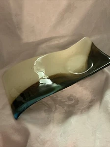 Handgefertigte Löffelablage aus verschmolzenem Glas. Tolle große Größe. - Bild 1 von 4