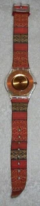 2003 Swatch Skin SWEET SARONG SFK187 SFZ107 orange & gold Boho Lederarmband Rarität - Bild 1 von 4