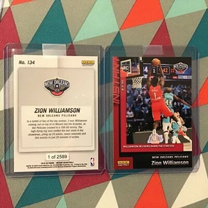 2019-20 Zion PEACE Williamson RC #134 Panini Instant Pelicans 1 of 2589 made - Bild 1 von 1