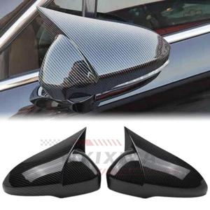 Side Wing Mirror Cover Cap For Ford Mondeo / Fusion 2013-2020 Carbon Fiber Look - Picture 1 of 12