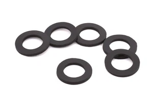 3/4" ID x 1 1/4" OD x 1/8" Thick Black Rubber Flat Washers   Various Pack Sizes - Picture 1 of 6
