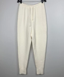 Neu mit Etikett Nanushka Coba weiße Filzstrick-Joggerhose Wolle Damen Gr. M Einzelhandel $ 370 - Bild 1 von 8