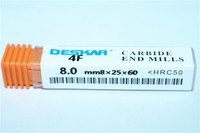 DESKAR High quality HRC60° 1P 4F 3.0mm4×8×50 Solid TiALN CNC Carbide end mill