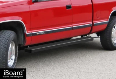 iBoard Acero Negro 5" Paso Lateral Ajuste 88-98 Chevy/GMC C/K Pickup 2 puertas Cabina Extendida Foto 1 de 4