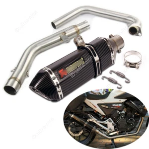 For Lifan KPT200 KPM200 Complete Exhaust System Header Pipe Slip On 51mm Muffler - Picture 1 of 10