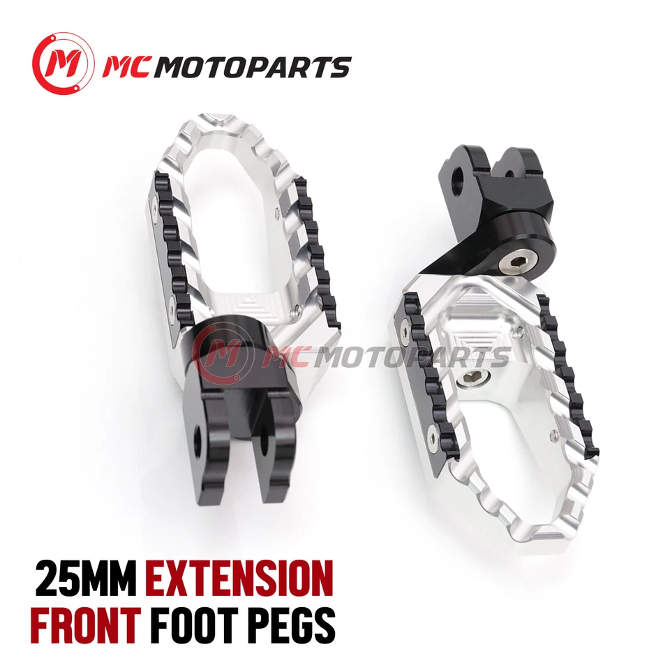 Para Suzuki DL 650 XT V-Strom 2015-2021 1 pulgada delanteras rebajadoras anchas estriberas de piloto Foto 1 de 4