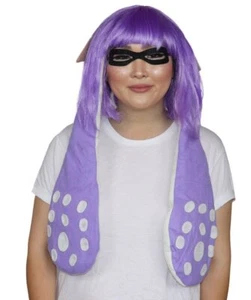 Adult Women's Splatoon Inkling Girl Cosplay Set with Bob Wig,HW-3712 - Picture 1 of 38