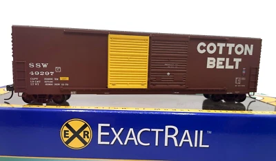 HO EXACTRAIL EX-1007-6 GUNDERSON 5200 CU FT BOXCAR COTTON BELT SSW 49297 - Image 1 of 2