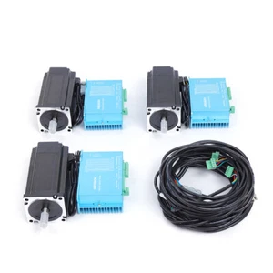 Kit de servoconductor híbrido de CA con motor paso a paso de circuito cerrado Nema34 12 Nm 3 ejes 86HBS120 - Imagen 1 de 12