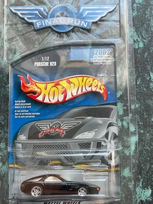RARE Hot Wheels 1/12 Final Run Porsche 928 Black 2002 Last Production Mattel - Image 1 of 4