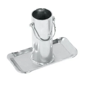 Draw-Tite Trailer Jack Accessory | 8in Jack Foot Plate Extension | Zinc - Picture 1 of 2