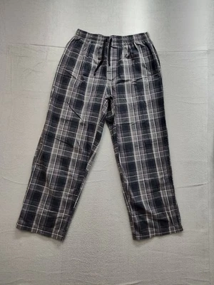 Pantalón de pijama Croft & Barrow para hombre L gris negro blanco bolsillos cordón salón Foto 1 de 4