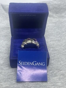 Vintage 925 Sterling Silver SeidenGang Multi Gemstone 10 Women’s Ring W/Box - Picture 1 of 10