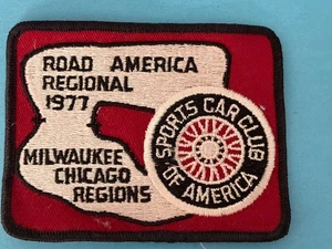 Vintage 1977 Road America Regional SCCA RACE Racing patch X - Picture 1 of 5