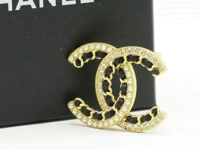 Auténtico broche Chanel L20※C perlas imitación pedrería marca COCO FRANCIA 18706903 Foto 1 de 4