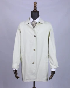 Vintage light cream burberry coat jacket rare women jacket M L golden buttons - Picture 1 of 12