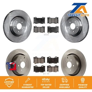 Front Rear Brake Rotors & Ceramic Pad Kit For INFINITI Q50 Q60 M37 FX50 QX70 Q70 - Picture 1 of 1