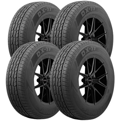 (QTY 4) P265/65R18 Delinte DX11 Bandit H/T 116H SL Black Wall Tires - Image 1 of 4
