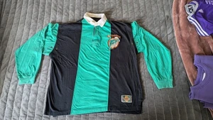 Rare Vintage Miami Dolphins Long Sleeve Polo Button up NFL XL - Picture 1 of 4