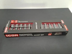 ICON 12 Piezas 3/8" SAE Impacto Giratorio Juego I2US-12 NUEVO - Imagen 1 de 6