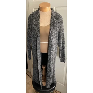 Mossimo Supply Co. Damen 2X 22W/24W Long Strickjacke schwarz weiß Pullover Strick - Bild 1 von 11