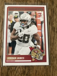 Scheda ROOKIE punteggio JORDAN JAMES 2025!!  #47 SAN FRANCISCO 49ERS - Foto 1 di 1