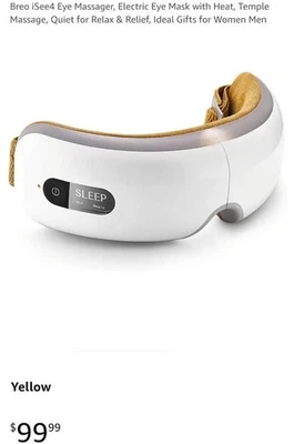 Masajeador de ojos Breo iSee4, máscara de ojos eléctrica con calor, masaje de templo, silencioso Foto 1 de 4